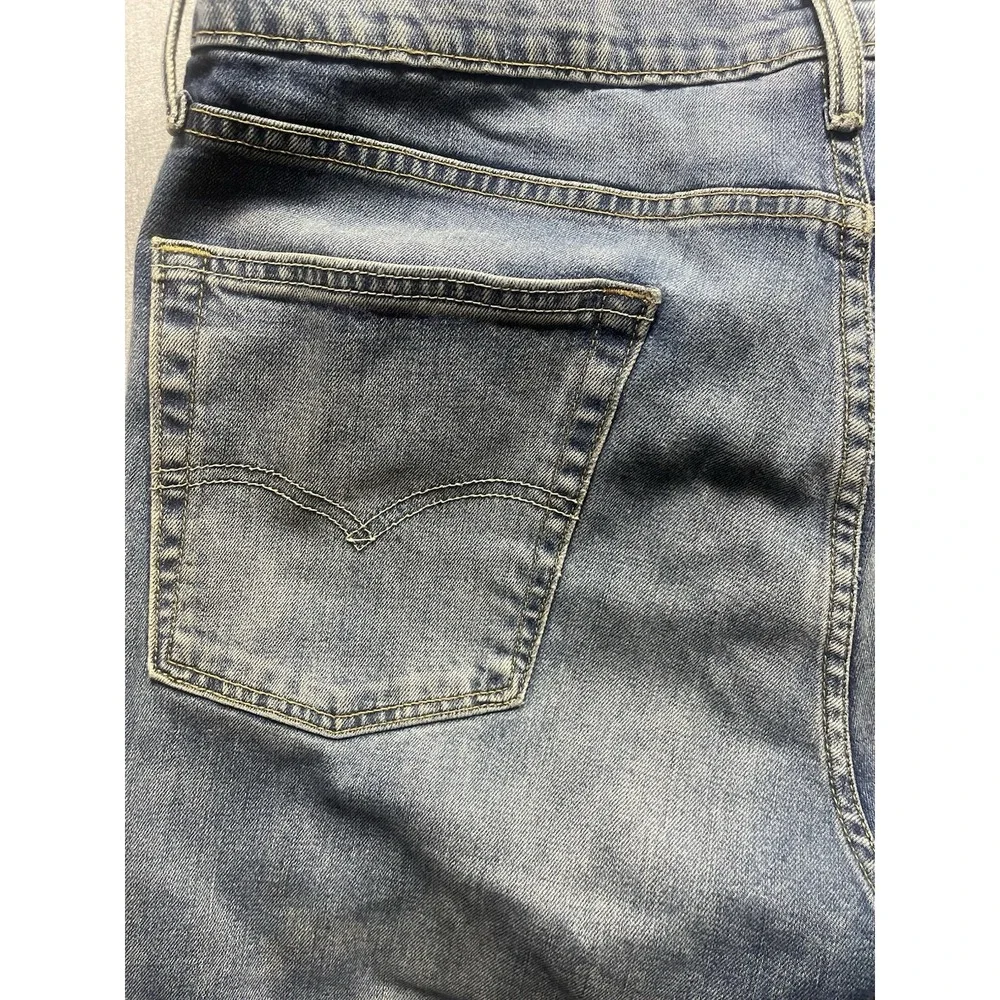 Levis 513 Jeans Men's 36 x 30 Blue Medium Wash Straight Denim Cotton
